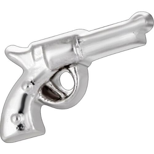 10pcs Silver Color Gun Pistol Custom Floating Charms For Glass Locket