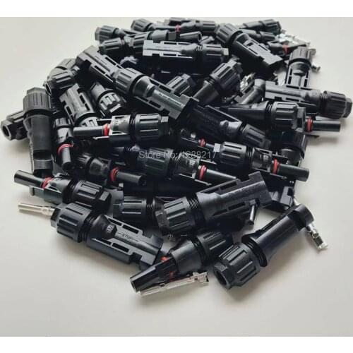 100Pairs x Solar Connector male and female Solar Panel Connector 30A 1000V for PV cable 2.5/4/6mm Solar Panel Connect