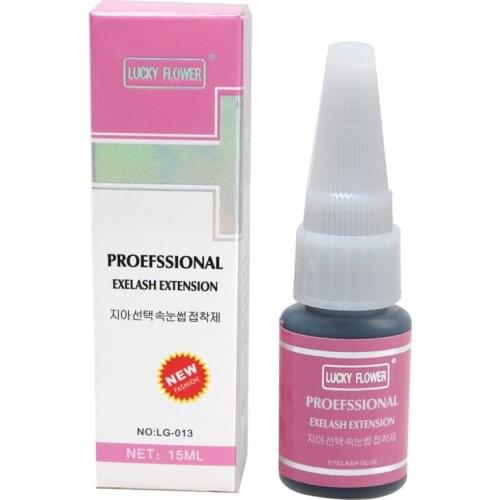 15ml strong sticky glue for lashes professional makeup eyelash glue Odourless Non Irritant eyelash extension glue Adhesive