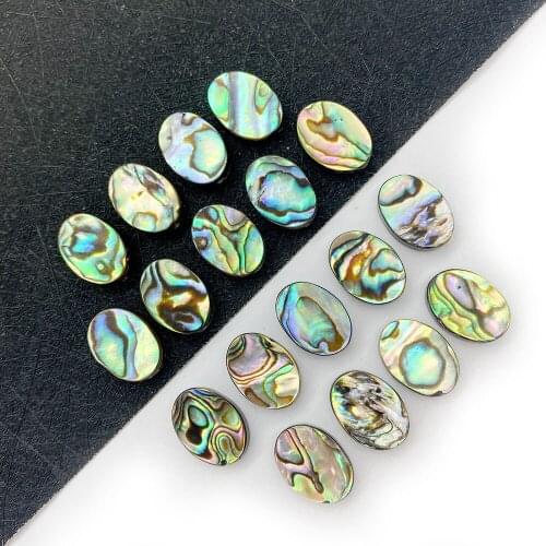2pcs/bag Natural Abalone Shell Bead Oval Jewelry Making DIY Creative Earring Pendant Accessories Women Gift Designer Charm