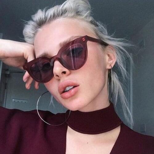 2021 New Women Cat Eye Sunglasses Fashion Sexy UV400 Sun Glasses Gradient Lens Plastic Ladies Sunglasses 5146