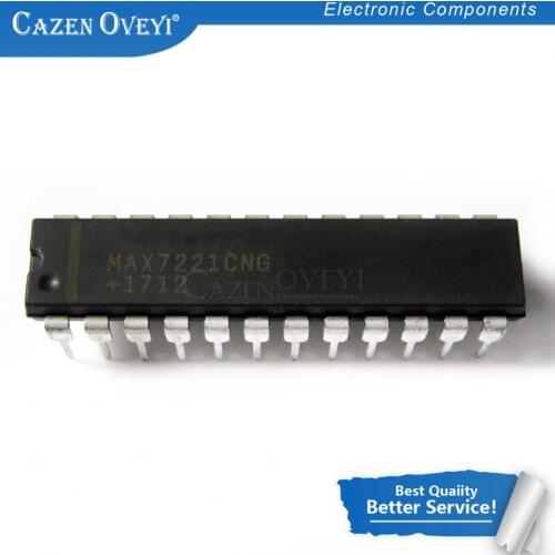 5pcs/lot MAX7221CNG DIP MAX7221 DIP-24 In Stock