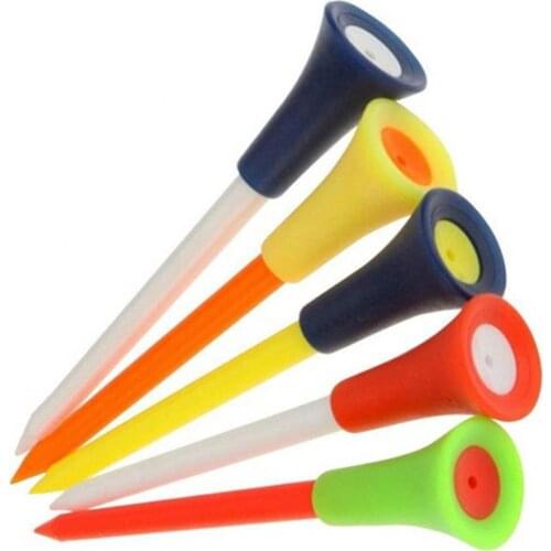 50Pcs/Set 83mm Portable Golf Tees Cushion Top Ball Holder Training Aids Golf Accessories 골프티