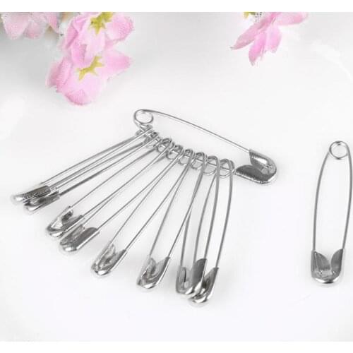 100pcs Stainless Steel Curved Safety Pins Sewing Craft For Patchwork DIY Handmade Apparel Sewing Accessories