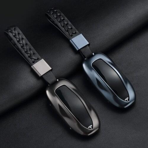 For Tesla Model 3 s x key case key case protective case metal key bag modification accessories