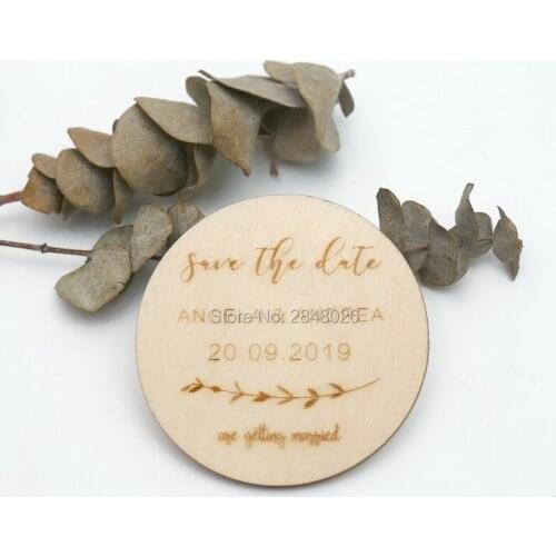 Rustic personalized save the date magnet,Wooden Saved the Date, Wedding birthday baby bridal shower party favors gifts
