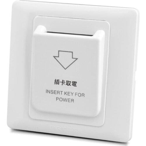 Type 86 High Energy-saving Magnetic Key for Power with 3 Insert Cards Power Switch for Guesthouses, Office Building, Flat W3JE