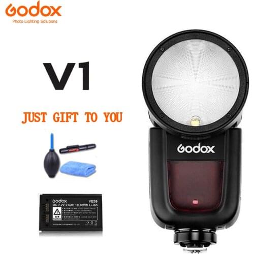 Godox V1 Flash V1C V1N V1S TTL 2.4G Wireless X system 1/8000s HSS 2600mAh lithium battery Speedlite Flash for Canon Nikon Sony