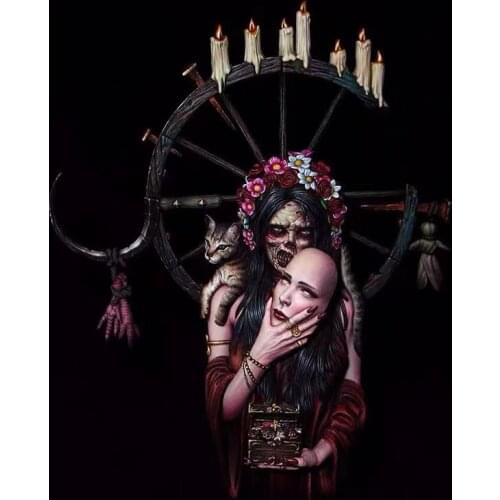 1/10 resin bust character bust model science fiction theme female vampire GK white model figure