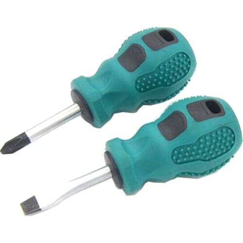 2PCS Mini Small Screwdriver Set Magnetic Phillips Slotted Screw Extractor Hardware Non-Slip Hand Torque Repair Home Tools