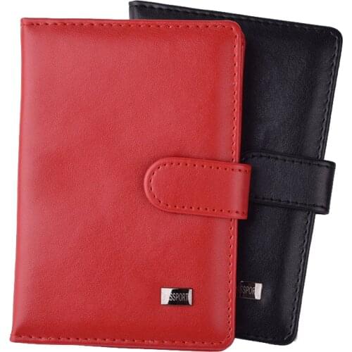 Travel Hasp Passport Holder Cover PU Leather ID CardBag Protector Women Men Passports For Document Pouch Cards Case