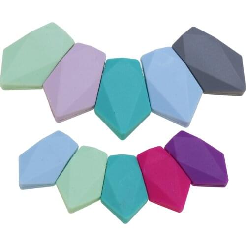 NEW DIY 5pair Arrow jewelry silicone Teething necklace beads Full colors Silicone Shield Silicone teethers Free shipping