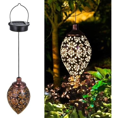 NEW Hanging Solar Lights Tomshine Solar Lantern LED Garden Lights Metal Lamp Waterproof for Outdoor Hanging Decor Free Shipping