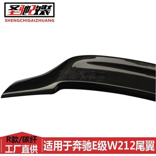 Suitable For the Retrofitting R-type Carbon Fiber Large Tail From Mercedes Benz E-class W212 Without Perforation and