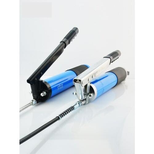 Press rod grease gun Manual double piston heavy grease gun Auto repair coarse piston high pressure self-priming grease gun