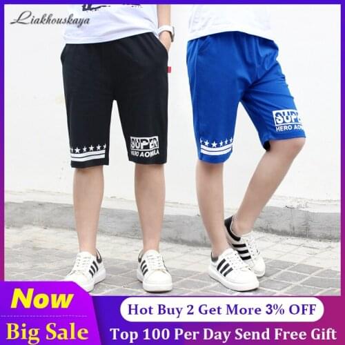 Boys Shorts Trousers 2020 Kids New Summer Baby Shorts Casual Letter Printed Shorts For Boys Soft Cotton Stretch Short Pants