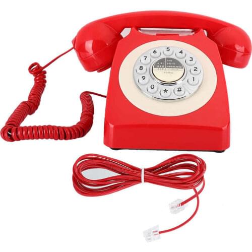 Retro Vintage Antique Telephones Multifunctional Hand-Free Landline Desk Telephone for Home office Use telefono