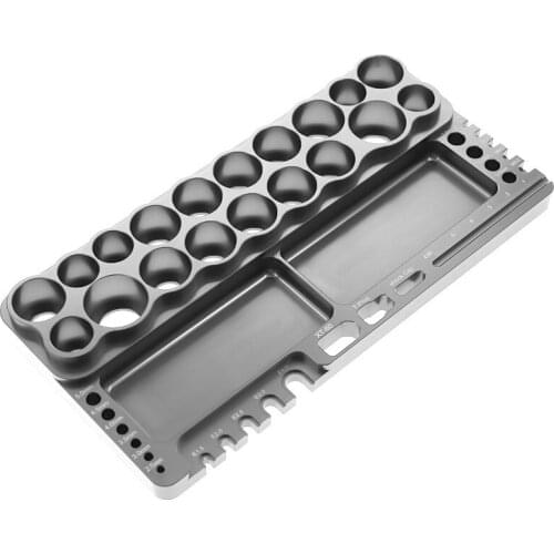 Screwdriver Repair Tool Shelf Hex Screwdriver Kit Holder Tool Rack Storage 18 Holes Bracket Key Wrench For All RC Cars