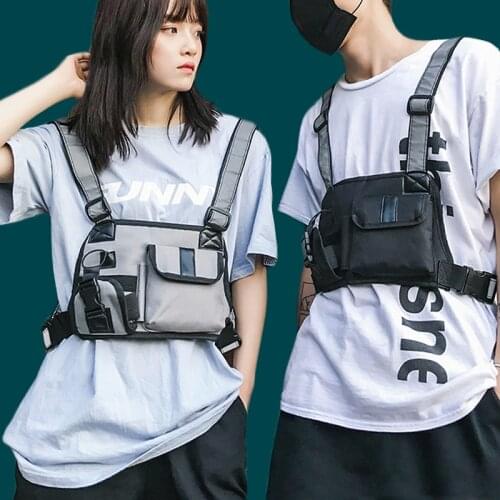 Streetwear Tactical Chest Bag For Men Women Back Double Breathable Pad Vest Bag Thin And Light Tactical Vest G121