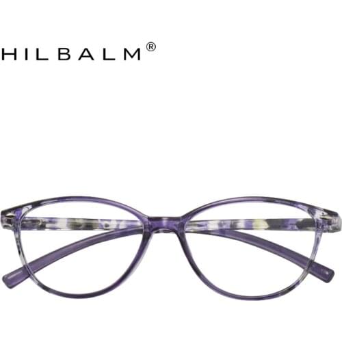 Hilbalm Stylish Reading Glasses Women Anti blue ray Ultralight Presbyopia glasses Magnifying glass for Female Diopter + 1.0 1.5