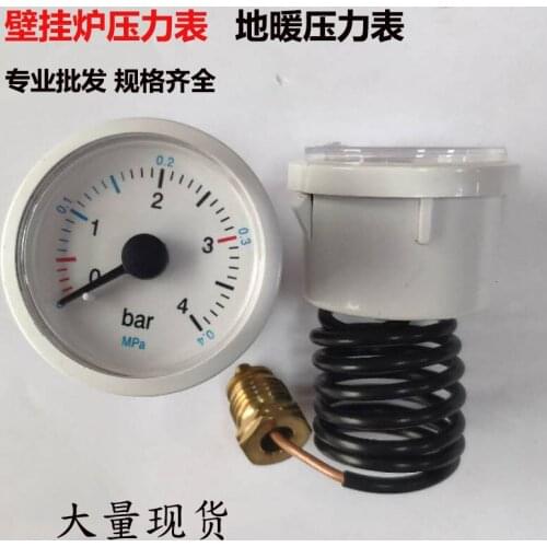 Wall-mounted Boiler Universal Pressure Gauge Floor Heating Dual-purpose 4BAR Wall-hung Boiler Accessories Water Pressure Gauge C