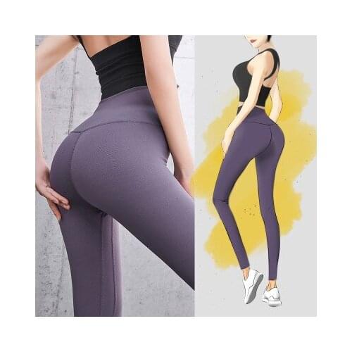 Womens Suit Tight-fitting High-waist Elastic Bottoming Hip Pants Long-sleeved Womens Tops Sports Leisure Quick-drying Suit