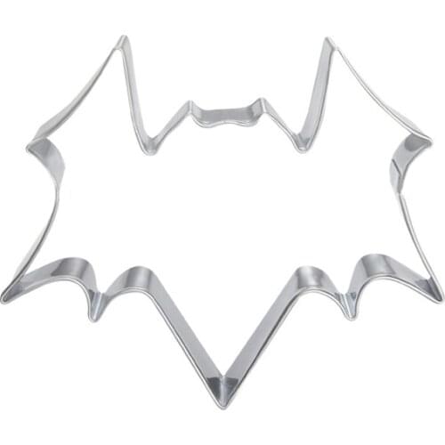 2015 Halloween Bat Shape Stainless Steel Biscuit Mould Bakeware Cake Fondant 3D Pastry Cookie Cutters DH060