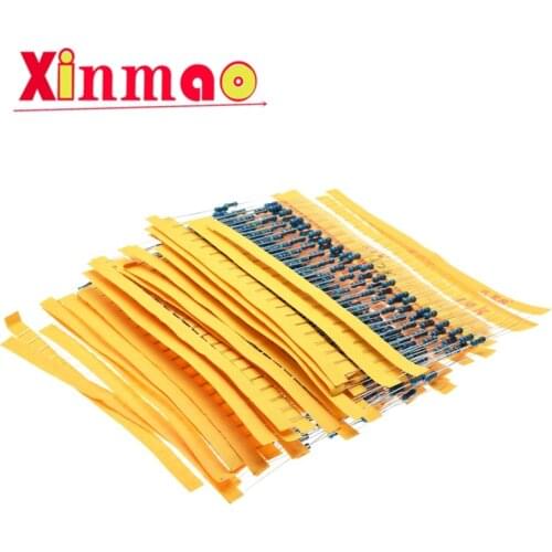1 Pack 300Pcs 10 -1M Ohm 1/4w Resistance 1% Metal Film Resistor Resistance Assortment Kit Set 30 Kinds Each 10PCS
