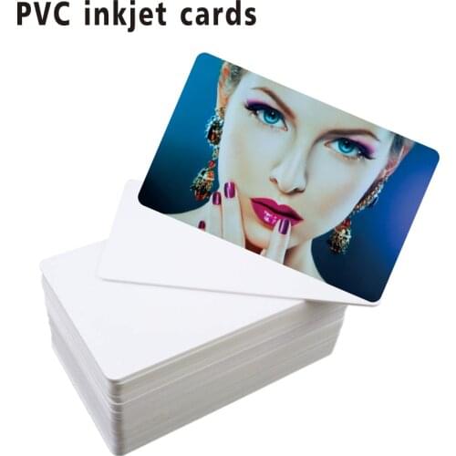 10 Glossy White Blank Inkjet Printable PVC Card For Canon iP7240 iP7250 iP7260 MG7510 For Epson Printer P50 A50 T50 T60 R390 L80
