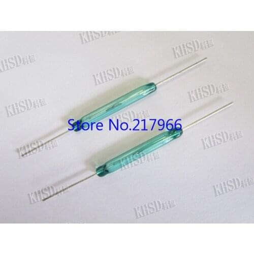 10PCS ,Cheap promotional Domestic normally open reed pipe magnetron tube length 4X28mm Green Spot, Free Shipping