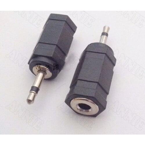 10pcs/lot Headphone Connector Adapter 2.5 Mono Channel Turn To 3.5 Hole Small Convert To Big