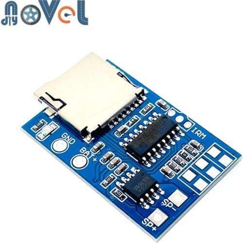 10Pcs TF Card MP3 Decoder Board With 2W Power Decoding For Arduino GM Power Supply Module 3.7-5V Mixed Mono Playback Wth Memory