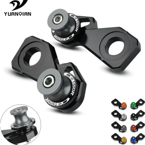 2019 Motorcycle Accessories CNC Aluminum Rear Wheel Axle Stand Pick Up Hook Set For Honda CB 650 R CB650R Neo Sports Cafe 2019