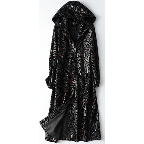 2021 fashion winter coat 100% down jacket women long Genuine sheepskin leather