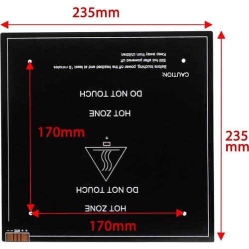 235*235*3MM MK3 Aluminum Substrate Hotbed platform heating plate 24V For Ender-3 V2 Ender-3S CR20 DIY 3D printer parts