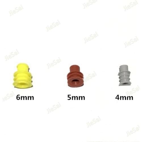 4/5/6mm Waterproof Automotive Wire Car Connector Seal Waterproof Ring Waterproof Plug Full Core Silicone Sheath Seal Plug