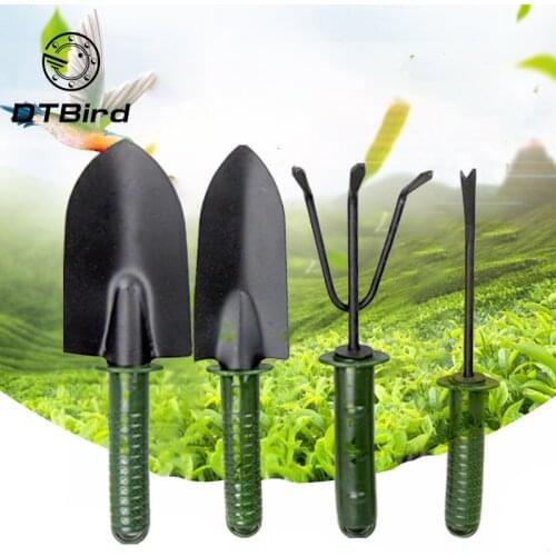 4pcs/lot Garden Tool Combination Flower Planting Shovel Garden Plastic Handle four-piece Flower Shovel Hand Tools