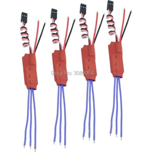 4pcs High-quality XXD 10A ESC 3A 5V BEC Brushless Motor Speed Controller RC Compatible for Quadcopter Helicopter