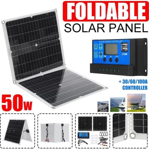 5v 18V solar panel 100w battery 12V portable solar plate placa Solar Cells usb charger Waterproof for Phone Car RV Boat