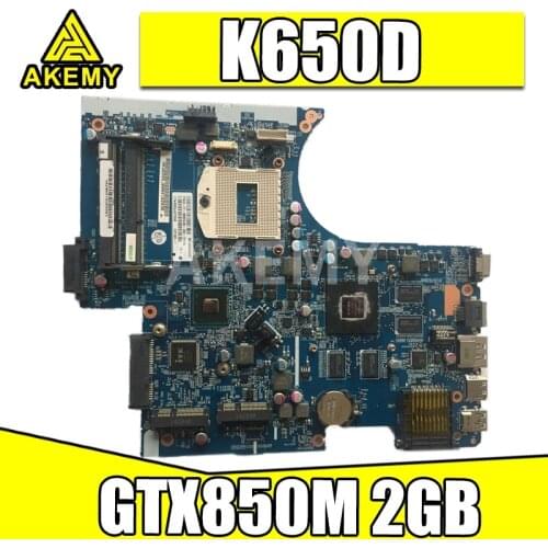 AKemy W650SJ W650SC for CLEV0 K650D G150S K610C K590C notebook motherboard 6-71-W65J0-D02 PGA947 GPU GTX850M 2GB 100% test work