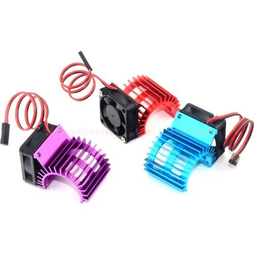 30X30mm Aluminum 380 390 Motor Heat Sink & Cooling Fan 3-6V HeatSink For HSP 28006 RC 1/16 Electric Car