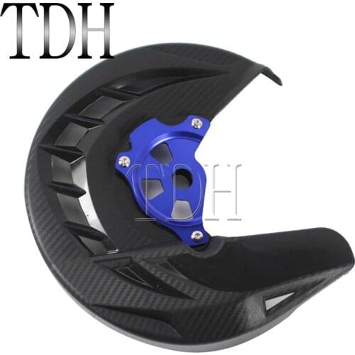 For Yamaha YZ WR 125 250 450 426 Black Motocross Dirt Bike Enduro Supermoto X-Brake Front Disc Brake Cover Rotor Guard