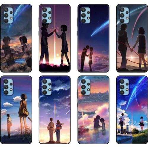 Black tpu Case For Samsung galaxy A12 A22 A32 A42 A52 A72 4g 5g S21 PLUS ultra back cover Your Name