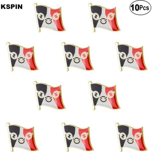 Black Country flag Lapel Pin Flag badge Brooch Pins Badges 10Pcs a Lot