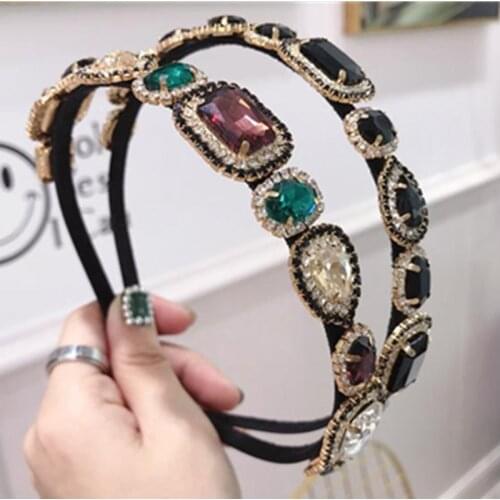 Didmonds Hair Jewelry Headband for Women Hair Accessories Crystals Hairband Adults Party Headwear Hair Decoration Crystals Crown