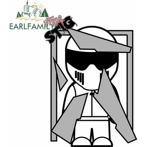 EARLFAMILY 13cm x 9.4cm for Attack Stig Car Sticker Windows Windshield Refrigerator Motorcycle Decoration Anime Graphics Decal
