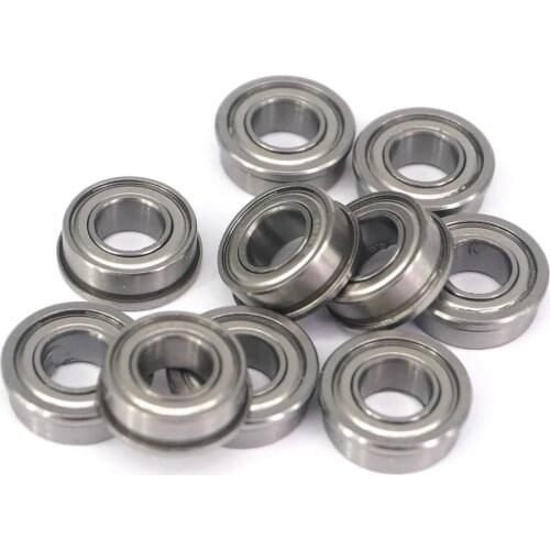 FR188ZZ 1/4〃x1/2〃x4.762mm ABEC1 Inch Flange Bearing Shielded Deep Groove
