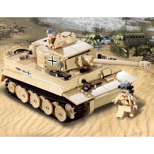 995pcs Military German King Tiger Tank Building Block Tank Soldier Figure Bricks Educational Toys For Children