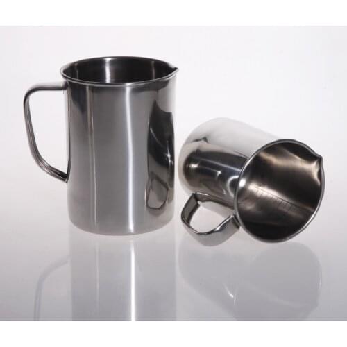 Stainless steel measuring cup with Handle Graduated beaker laboratory equipment or Kitchen tools