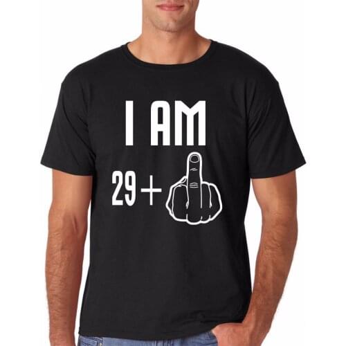 Fashion New Top Tees T-shirts Fitness Clothing Male 30th Birthday Funny Middle Finger Novelty Tee Gift Ideas For Men T shirt